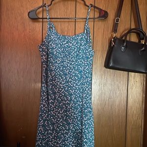 floral green dress